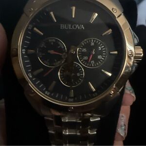 Bulova Gold-Tone Chronograph Watch
